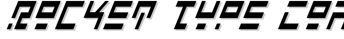 Rocket Type Cond Italic font